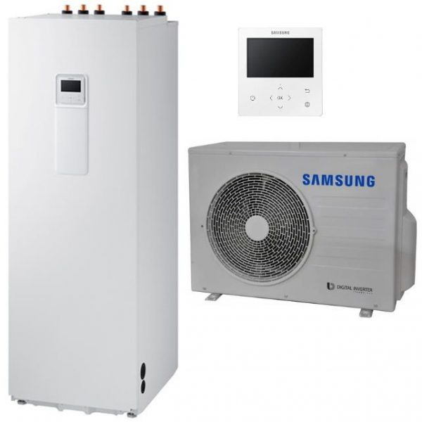 Samsung Toplotne črpalke EHS Split (A2W) Z INTEGRIRANIM BOJLERJOM  AE040RXEDEG/EU /AE200RNWSEG/EU(200L )-4,4kW